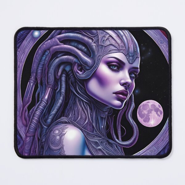 Item preview, Ethereal Shades of Violet - Beautiful Alien Woman designed and sold by Heather Wooldridge.