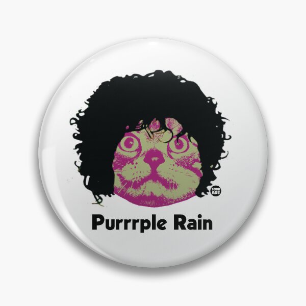 Item preview, CAT FACE PRINCE PURRRPLE RAIN designed and sold by TODD GOLDMAN.
