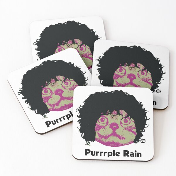Item preview, CAT FACE PRINCE PURRRPLE RAIN designed and sold by TODD GOLDMAN.