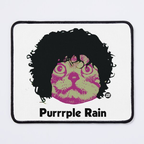 Item preview, CAT FACE PRINCE PURRRPLE RAIN designed and sold by TODD GOLDMAN.