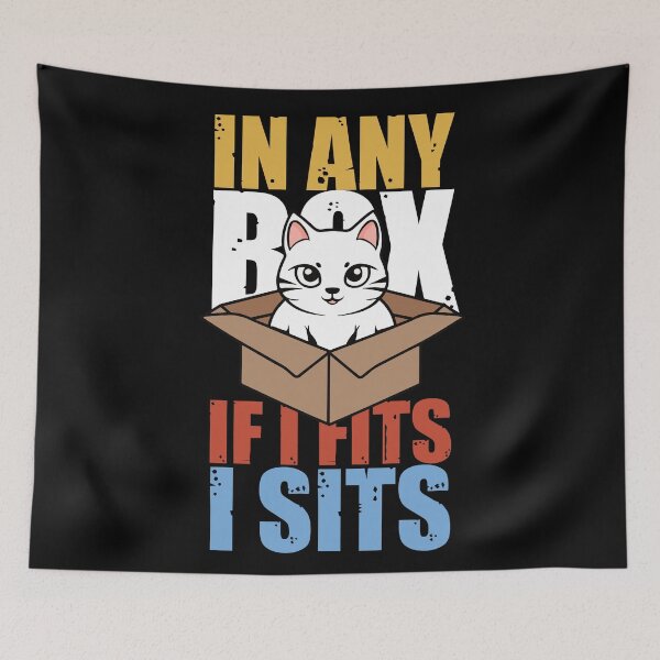 Item preview, cat box and cat litter box: Cat in box or Cardboard box designed and sold by The  Knick Knack Nook.