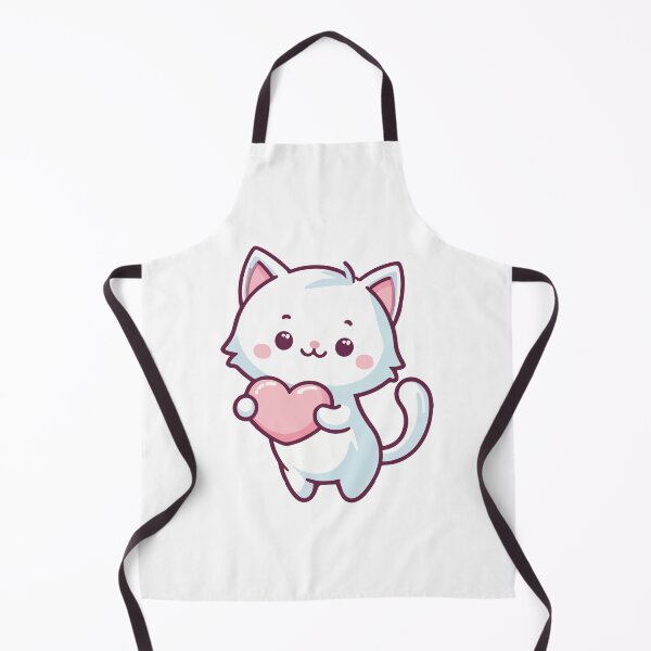 Item preview, Cute cat holding a heart designed and sold by Colorful Dreams.