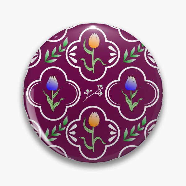 Item preview, Copy of Quatrefoil tulip (dark) designed and sold by Laura Roman.
