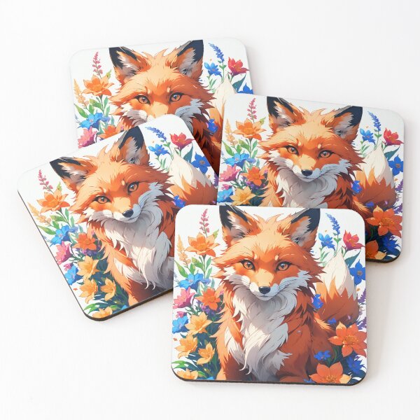 Item preview, Floral Fox Anime designed and sold by Bunmigraphics .