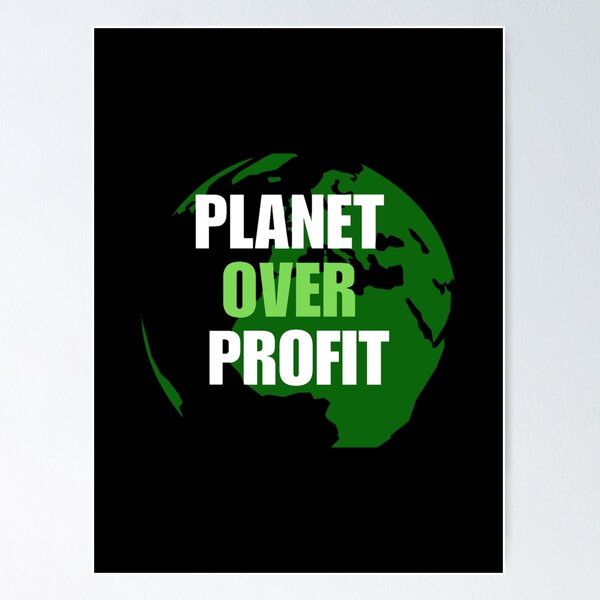 Item preview, Save Earth with Planet Over Profit Top! Activist Gift (Earth Day, Ecology, Climate Change) designed and sold by aiartzstore.