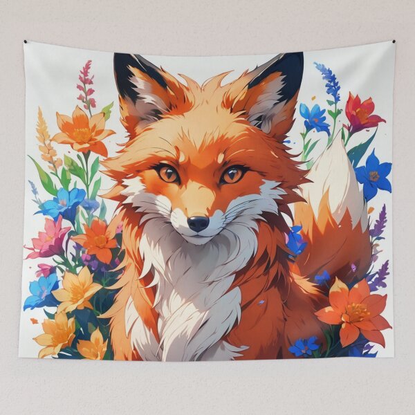Artikelvorschau, Blumenfuchs-Anime entworfen und verkauft von Bunmigraphics .