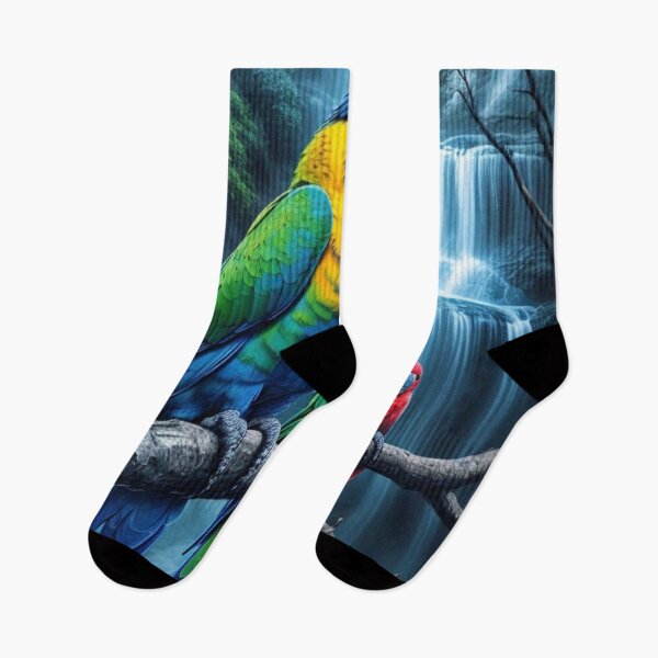 Item preview, "Australia green parrots". Australia wonderful parrots in background of water Fall. designed and sold by Obinne.