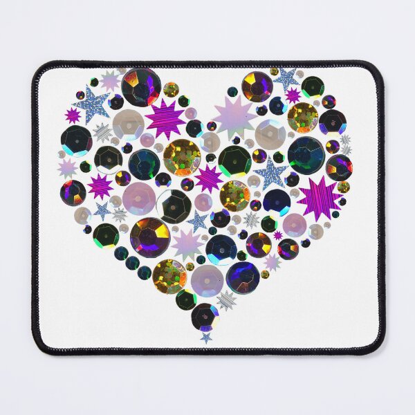 Item preview, Heart of Gems and Sequins designed and sold by Daydreamer Alley.