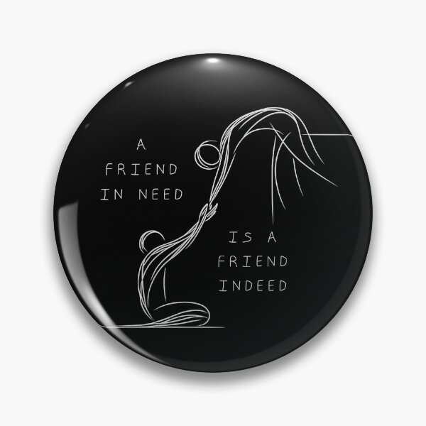 Item preview, A Friend in Need Is A Friend Indeed - Friendly Line Art  designed and sold by LineArtByLovi.