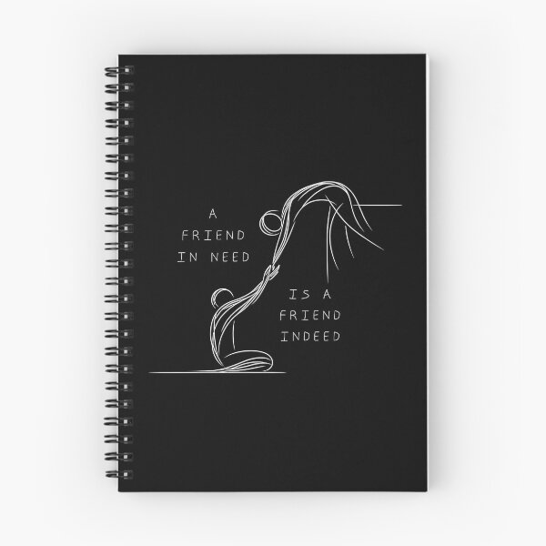 Item preview, A Friend in Need Is A Friend Indeed - Friendly Line Art  designed and sold by LineArtByLovi.