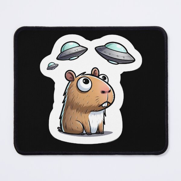 Item preview, Capybara Selfie with UFOs designed and sold by Master-Print.