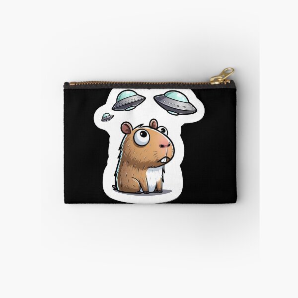 Item preview, Capybara Selfie with UFOs designed and sold by Master-Print.