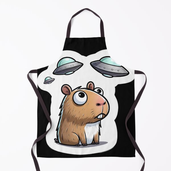 Item preview, Capybara Selfie with UFOs designed and sold by Master-Print.