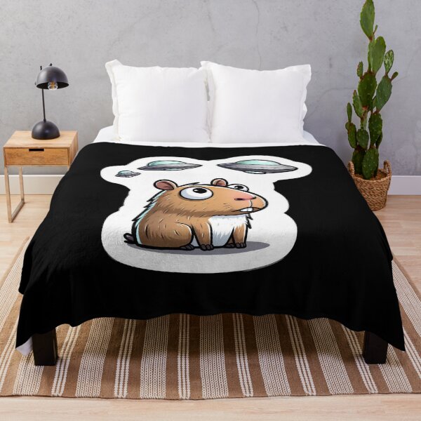 Item preview, Capybara Selfie with UFOs designed and sold by Master-Print.