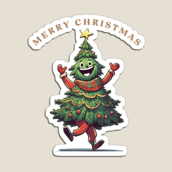 Aperçu de l'œuvre Joyeux Sapin de Noël vous souhaite un joyeux Noël ! créée et vendue par FunnyFlips.