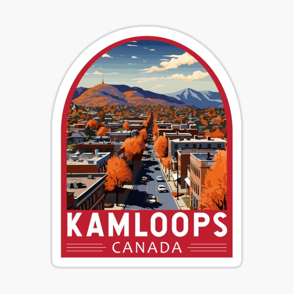 Item preview, Kamloops Canada Travel Art Emblem designed and sold by KrisSidDesigns.