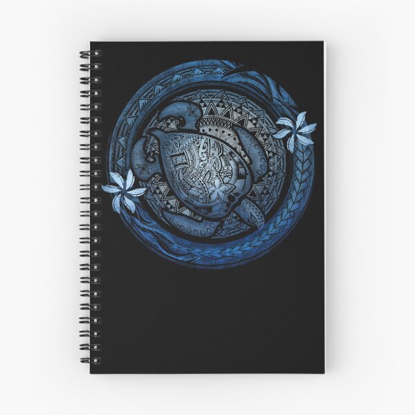 Item preview, Honu Hawaiian Deep Blue Tribal Turtle Badge designed and sold by sunnthreads.