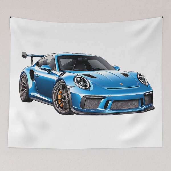 Item preview, Discover the elegance of the Porsche 911 GT3 in breathtaking blue designed and sold by Cr-AI-tive.