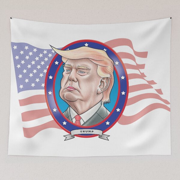 Item preview, Donald Trump Caricature designed and sold by FunFaces.