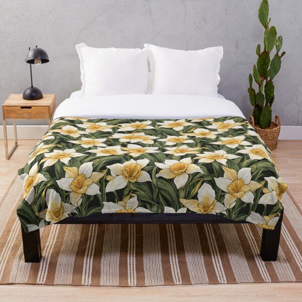 Item preview, daffodil pattern, abstract aesthetic, boho style designed and sold by boyangyang.