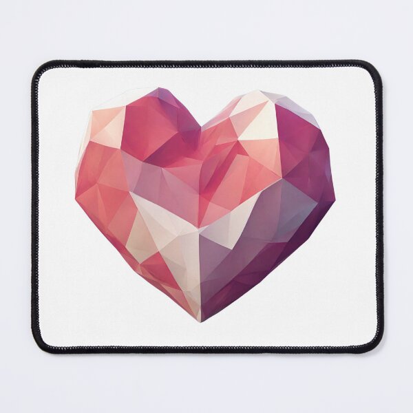 Item preview, Pink Polygon Heart designed and sold by LittleGoblinPrs.