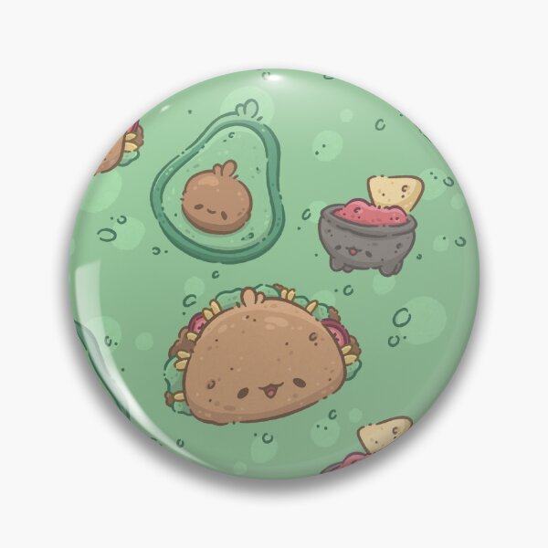 Item preview, Pattern: Mexican Taco, Avocado and Salsa designed and sold by SketchesWSara.