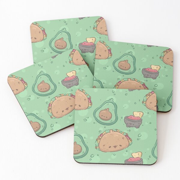 Item preview, Pattern: Mexican Taco, Avocado and Salsa designed and sold by SketchesWSara.