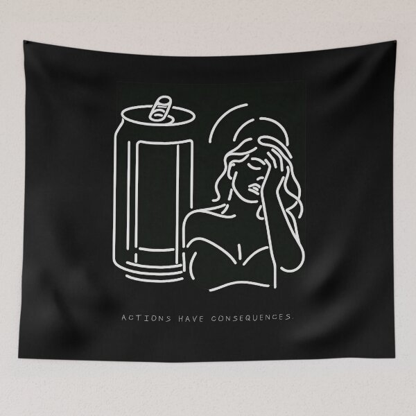 Item preview, Actions Have Consequences - Line Art Proverb designed and sold by LineArtByLovi.