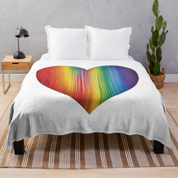 Item preview, Rainbow Stripe Heart designed and sold by LittleGoblinPrs.