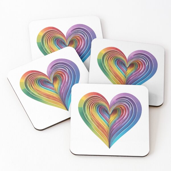 Item preview, Rainbow Ribbon Heart designed and sold by LittleGoblinPrs.