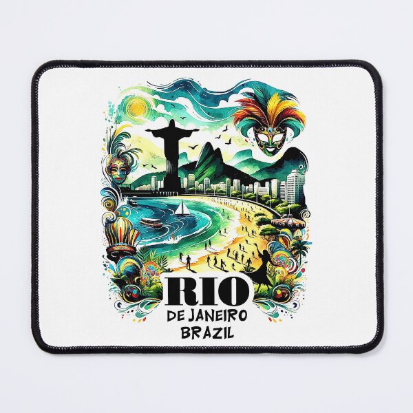 Item preview, 2024 Rio De Janeiro - Tropical Beach Christ designed and sold by SambaStyles.