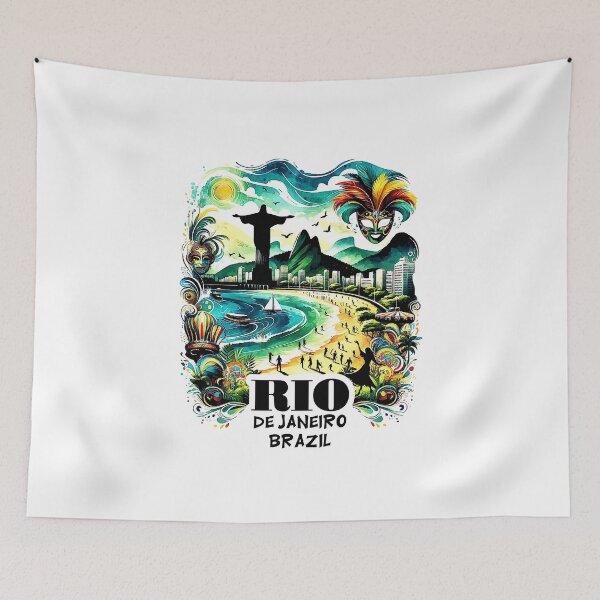 Item preview, 2024 Rio De Janeiro - Tropical Beach Christ designed and sold by SambaStyles.