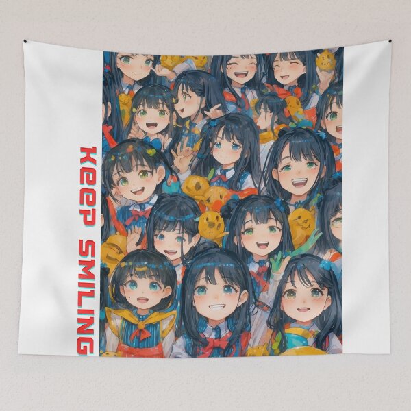 Item preview, Happy girls keep smiling designed and sold by RoseAIArtRhythm.