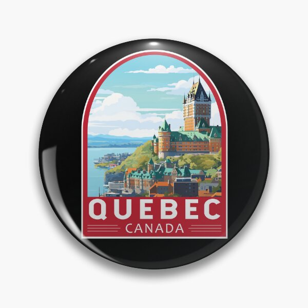 Item preview, Quebec Canada Travel Art Emblem designed and sold by KrisSidDesigns.