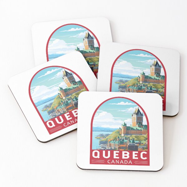 Item preview, Quebec Canada Travel Art Emblem designed and sold by KrisSidDesigns.
