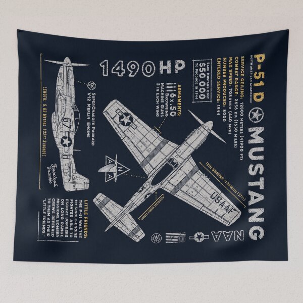 Item preview, P-51 Mustang Pattern designed and sold by 909 Apparel®.