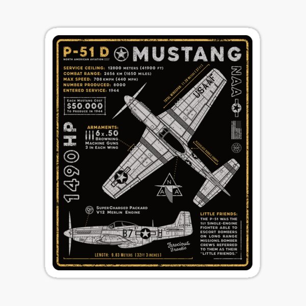 Item preview, P-51 Mustang Pattern designed and sold by 909 Apparel®.