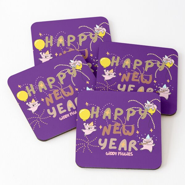 Item preview, Happy New Year Giddy Piggies designed and sold by Giddy Piggies.