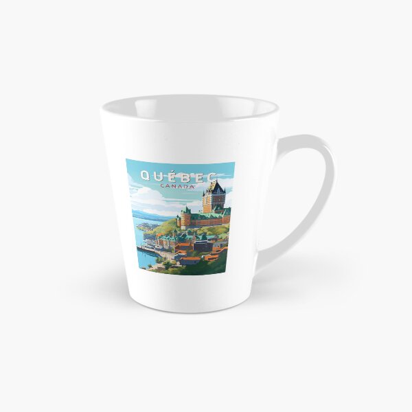 Item preview, Quebec Canada Travel Art Vintage designed and sold by KrisSidDesigns.