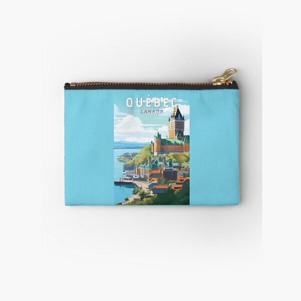 Item preview, Quebec Canada Travel Art Vintage designed and sold by KrisSidDesigns.