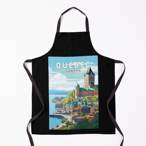 Item preview, Quebec Canada Travel Art Vintage designed and sold by KrisSidDesigns.