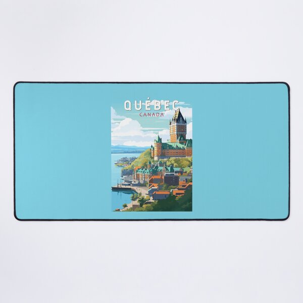 Item preview, Quebec Canada Travel Art Vintage designed and sold by KrisSidDesigns.