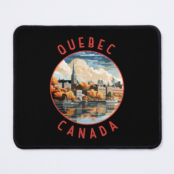 Item preview, Quebec Canada Retro Distressed Circle designed and sold by KrisSidDesigns.