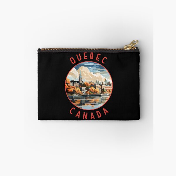 Item preview, Quebec Canada Retro Distressed Circle designed and sold by KrisSidDesigns.