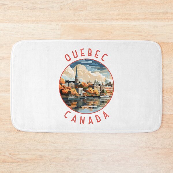 Item preview, Quebec Canada Retro Distressed Circle designed and sold by KrisSidDesigns.