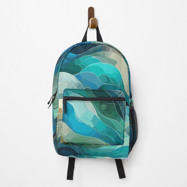 Item preview, Aquatic Serenity Wave Patterns designed and sold by EnigmaGallery.