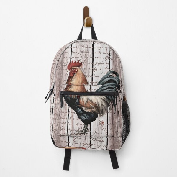Item preview, Dark Academia Rustic barn wood western country farmhouse rooster designed and sold by LEILA ART SPACE.