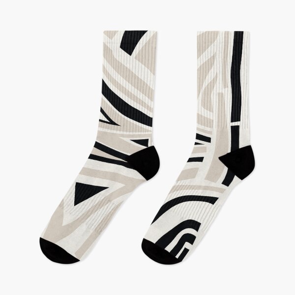 Item preview, Formas irregulares abstractas en crema, negro y blanco roto designed and sold by BrankaPD.