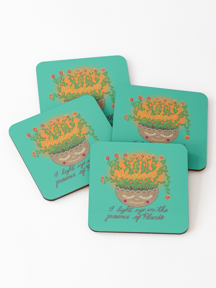 Thumbnail 1 of 5, Coasters (Set of 4), Plantovert designed and sold by ArtistSandee.