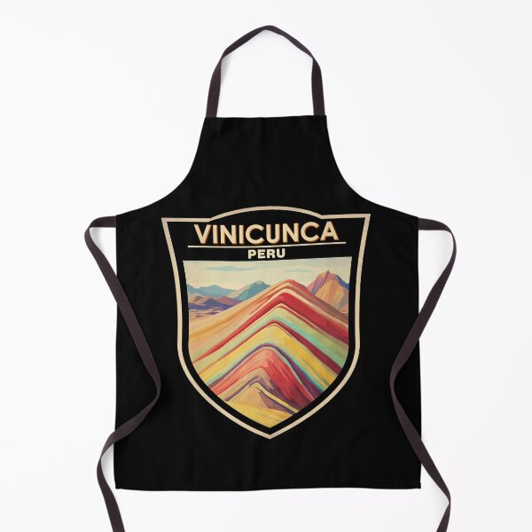 Item preview, Vinicunca Peru Travel Art Badge designed and sold by KrisSidDesigns.
